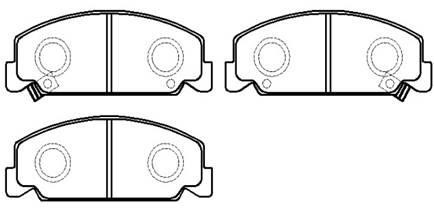 Hsb HP8160 Brake Pad Set, disc brake HP8160