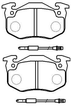 Hsb HP9333 Brake Pad Set, disc brake HP9333