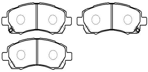 Hsb HP5045 Brake Pad Set, disc brake HP5045