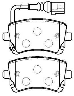 Hsb HP8543 Brake Pad Set, disc brake HP8543