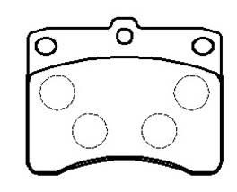 Hsb HP9755 Brake Pad Set, disc brake HP9755