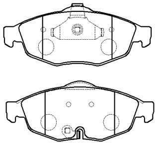 Hsb HP5159 Brake Pad Set, disc brake HP5159