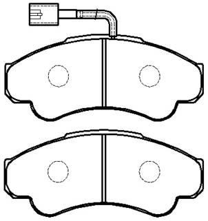 Hsb HP9592 Front disc brake pads, set HP9592