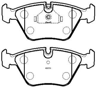 Hsb HP9377 Brake Pad Set, disc brake HP9377