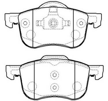 Hsb HP8559 Brake Pad Set, disc brake HP8559