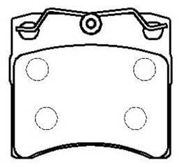 Hsb HP8546 Brake Pad Set, disc brake HP8546