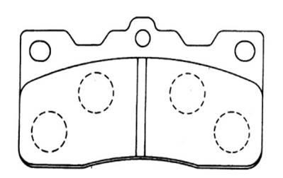 Hsb HP8486 Brake Pad Set, disc brake HP8486