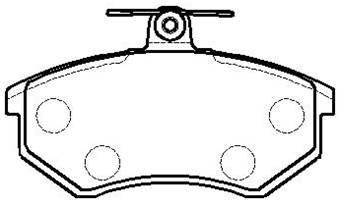 Hsb HP9343 Brake Pad Set, disc brake HP9343