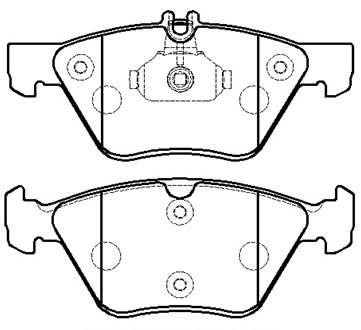Hsb HP9562 Brake Pad Set, disc brake HP9562