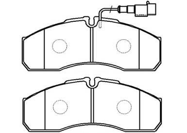 Hsb HP9707 Brake Pad Set, disc brake HP9707