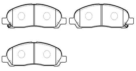 Hsb HP9280 Brake Pad Set, disc brake HP9280