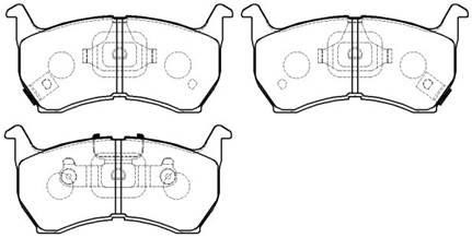 Hsb HP8238 Brake Pad Set, disc brake HP8238