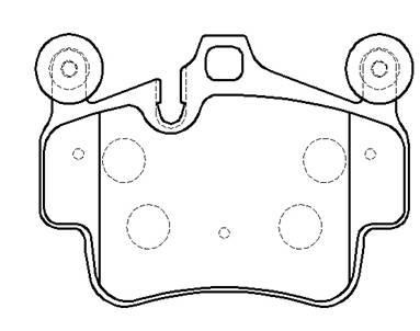 Hsb HP9967 Brake Pad Set, disc brake HP9967