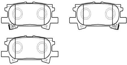 Hsb HP5165 Brake Pad Set, disc brake HP5165