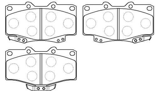 Hsb HP5036 Brake Pad Set, disc brake HP5036
