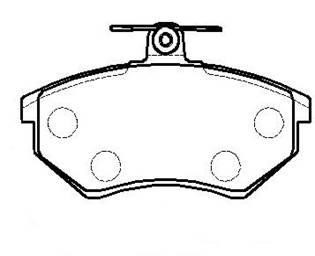 Hsb HP8419 Brake Pad Set, disc brake HP8419