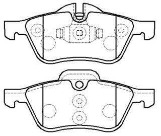 Hsb HP5260 Brake Pad Set, disc brake HP5260