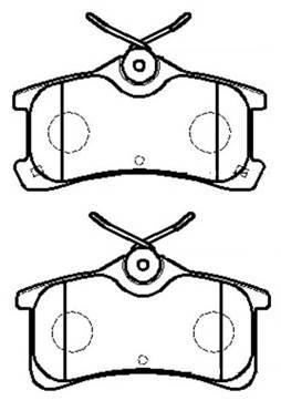 Hsb HP9147 Brake Pad Set, disc brake HP9147