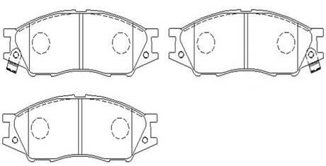 Hsb HP8371 Brake Pad Set, disc brake HP8371