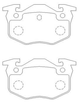 Hsb HP5273 Rear disc brake pads, set HP5273