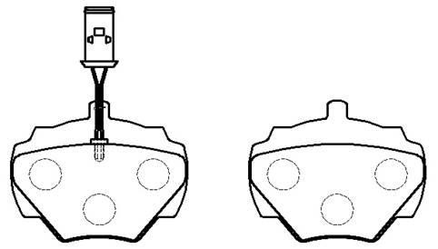 Hsb HP9462 Brake Pad Set, disc brake HP9462