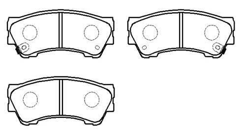 Hsb HP9243 Brake Pad Set, disc brake HP9243