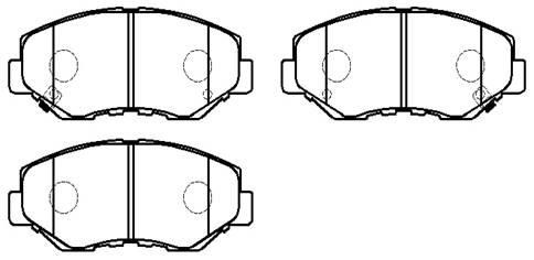 Hsb HP9508 Brake Pad Set, disc brake HP9508