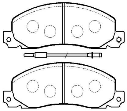 Hsb HP9524 Brake Pad Set, disc brake HP9524