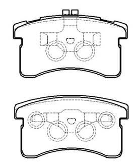 Hsb HP9761 Brake Pad Set, disc brake HP9761