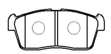 Hsb HP9740 Brake Pad Set, disc brake HP9740