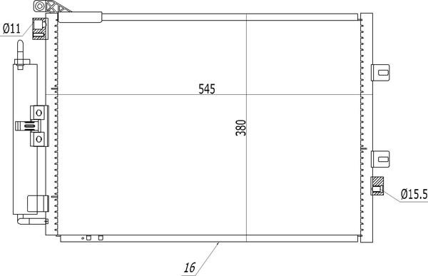 Air con condenser Renault: 614564 Hart AC Condenser