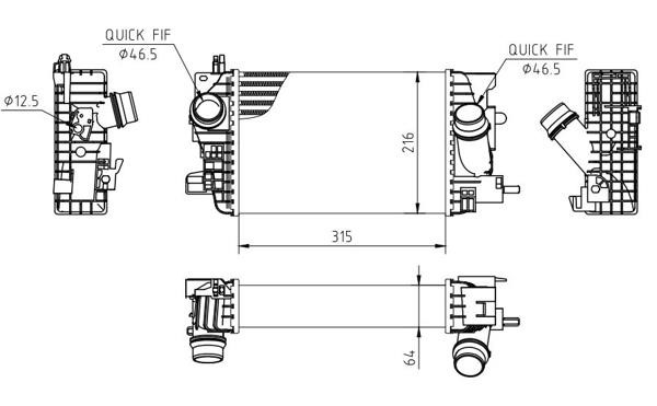 Intercooler Opel Meriva: 636911 Hart Intercooler, charger