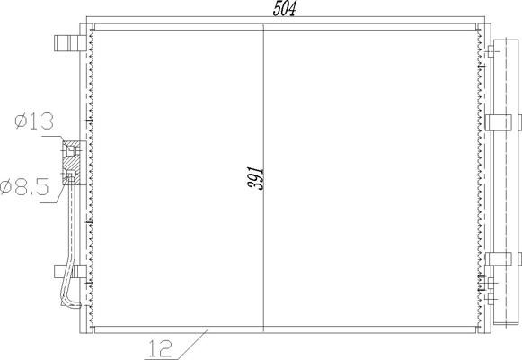 Air conditioner condenser Kia: 623915 Hart AC Condenser