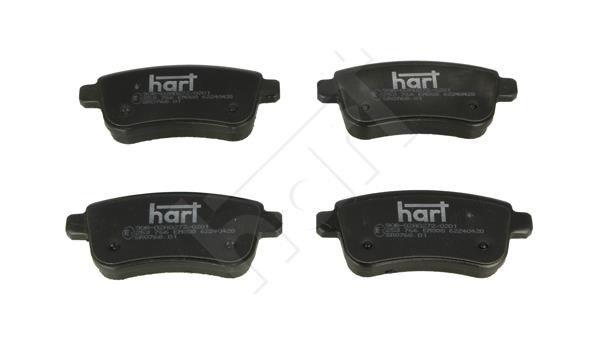 Hart 253 766 Brake Pad Set, disc brake 253766