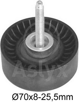 Aslyx AS-521093 Deflection/guide pulley, v-ribbed belt AS521093
