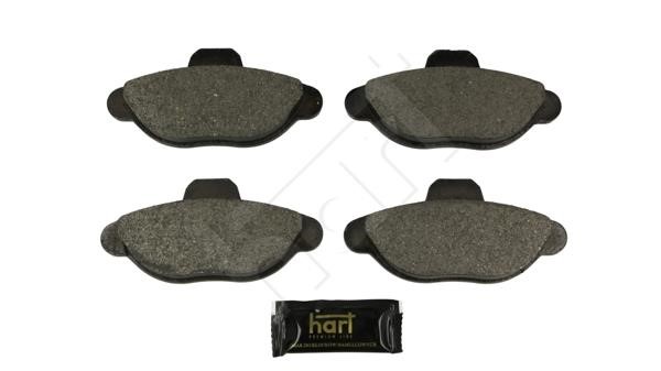 Brake pad kit Fiat Cinquecento: 248972 Hart Brake pad set