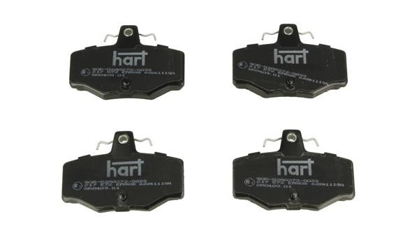 Hart 217 572 Brake Pad Set, disc brake 217572
