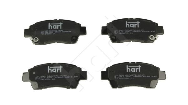 Hart 217 556 Brake Pad Set, disc brake 217556