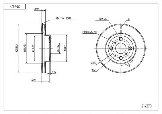 Brake discs Renault 4: 214373 Hart Brake disk