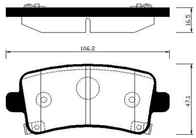 Hsb HP2025 Brake Pad Set, disc brake HP2025