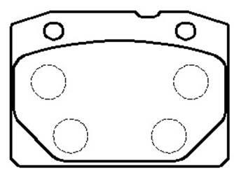 Hsb HP9398 Brake Pad Set, disc brake HP9398