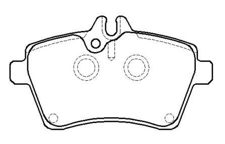 Hsb HP9955 Brake Pad Set, disc brake HP9955