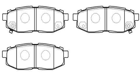 Hsb HP9935 Brake Pad Set, disc brake HP9935