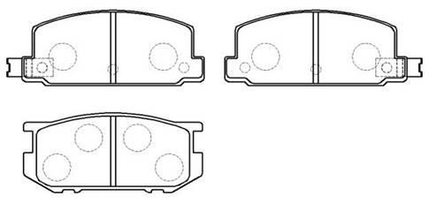 Hsb HP8436 Brake Pad Set, disc brake HP8436