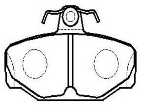 Hsb HP8556 Brake Pad Set, disc brake HP8556