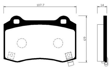 Hsb HP0051 Front disc brake pads, set HP0051