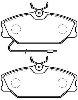 Hsb HP9389 Brake Pad Set, disc brake HP9389