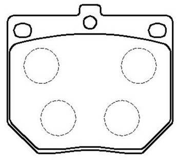 Hsb HP8330 Brake Pad Set, disc brake HP8330