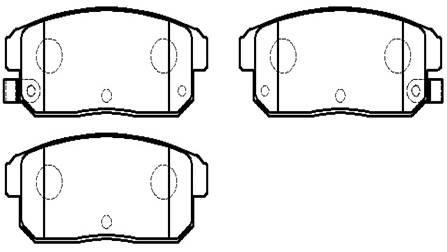 Hsb HP5203 Brake Pad Set, disc brake HP5203