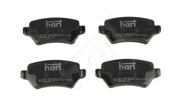 Hart 222 282 Brake Pad Set, disc brake 222282